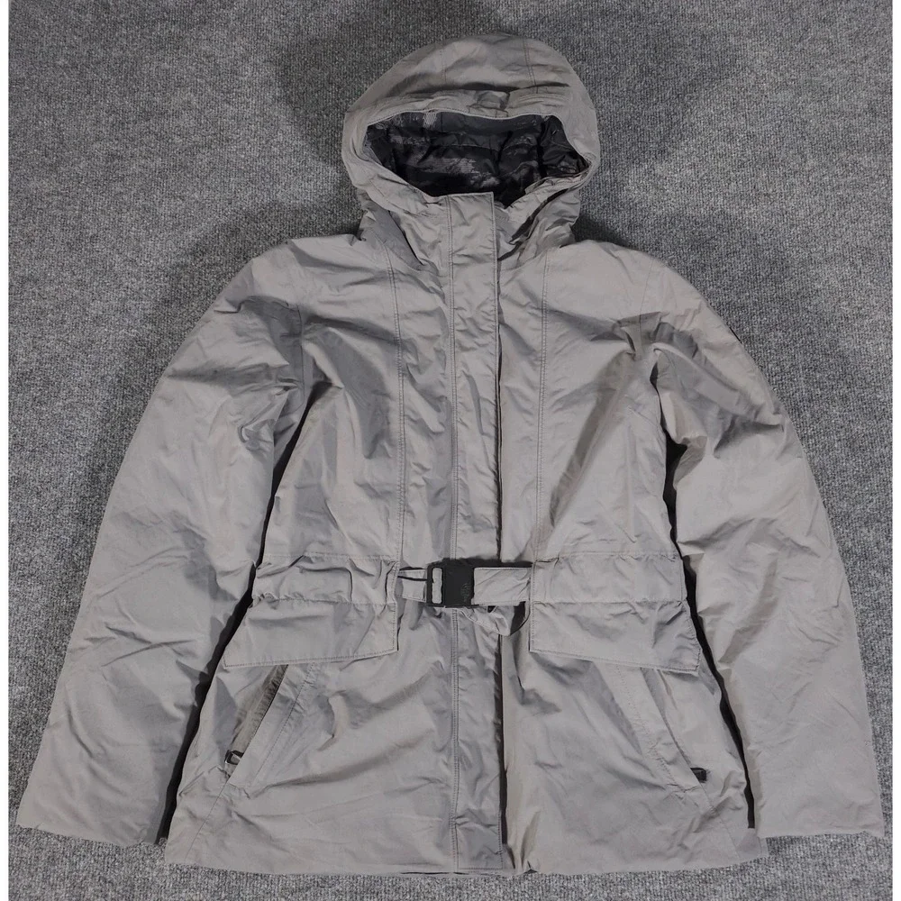 The North Face DryVent Dunagiri Jacket Goose Down Hooded Gray Women's L